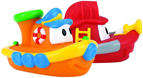 2-Pack Tub Tugs Floating Boat Bath Toys, Colors May Vary